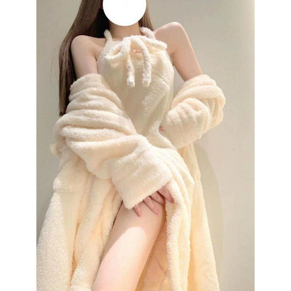 Flannel Girly Style Home Nightdress