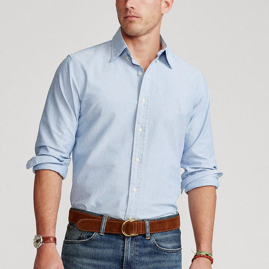 Camisa de manga larga para hombre, informal, de negocios, para primavera y otoño