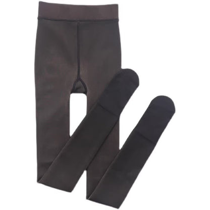 Transparente Strumpfhosen Leggings Damen Fleece-gefüttert Verdickt