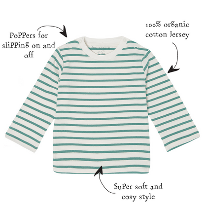Mint Breton Stripe Top