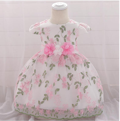 Ropa de verano para niños, vestido de fiesta de cumpleaños para bebés, vestido de boda, falda para niñas, vestido esponjoso