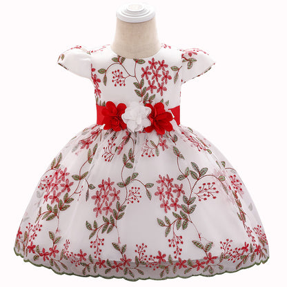 Ropa de verano para niños, vestido de fiesta de cumpleaños para bebés, vestido de boda, falda para niñas, vestido esponjoso