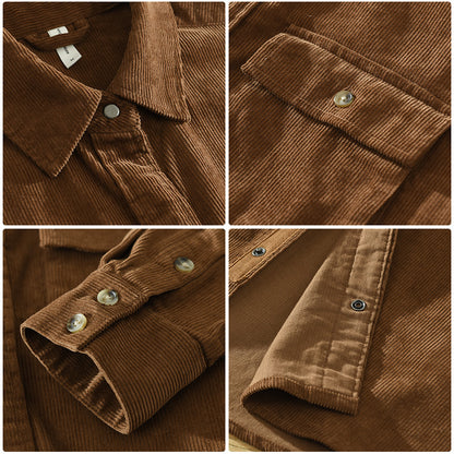 Chaqueta informal holgada con bolsillos para hombre