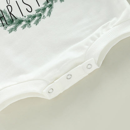 Onesie Jumpsuit Spring And Autumn Newborn Daily Wear Pajamas