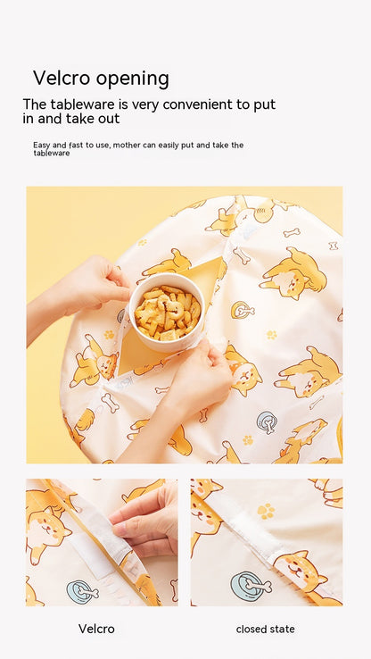 Dining Chair Overclothes Baby Eating Bib Water And Dirt Resistant Baby Food Apron Detachable