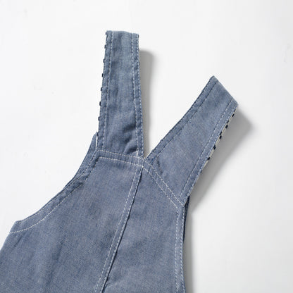 Baby BoysStrap Pants Jumpsuit Hat Three-piece Clothes