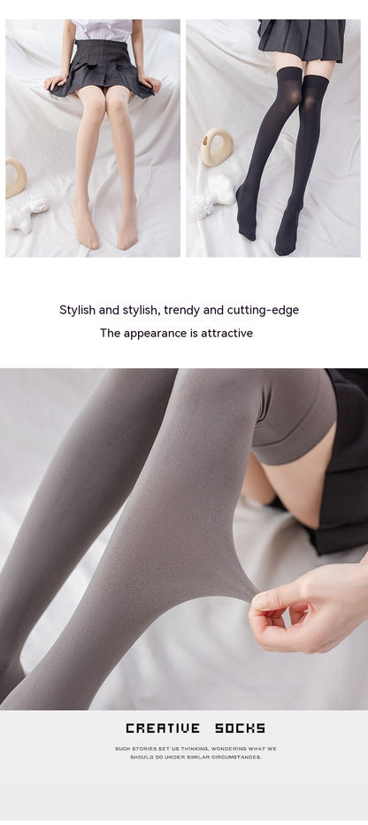 Silicone Stockings Over Knee Socks