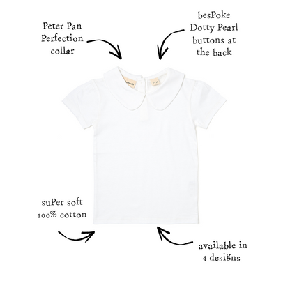 Peter Pan Short Sleeved T-Shirt - White