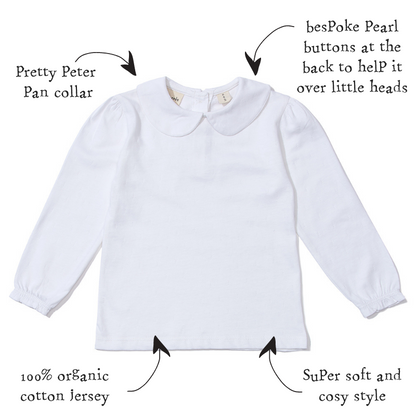 Peter Pan Collar - White