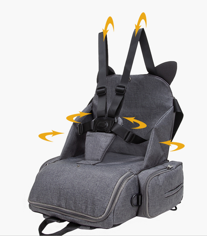 Bolsa de almacenamiento plegable para la cena, bolsa para silla de comedor para niños