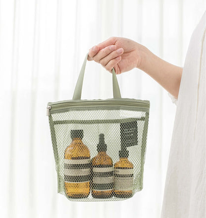 New Portable Makeup Mesh Waterproof Bath Bag