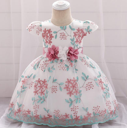 Ropa de verano para niños, vestido de fiesta de cumpleaños para bebés, vestido de boda, falda para niñas, vestido esponjoso