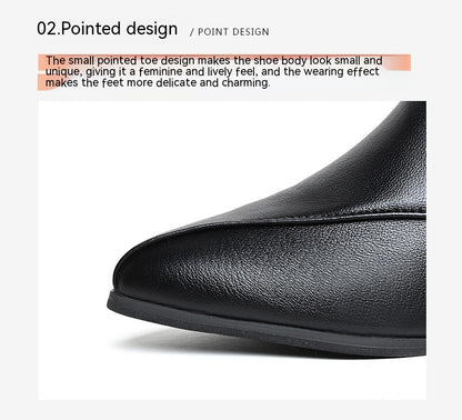 Women's British-style Fashionable Chunky Heel Martin Boots