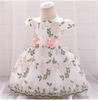 Ropa de verano para niños, vestido de fiesta de cumpleaños para bebés, vestido de boda, falda para niñas, vestido esponjoso