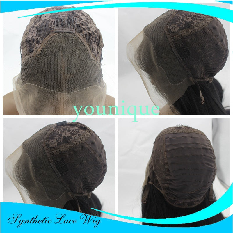 Twistted 2-strand braids front lace wig