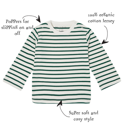 Green Breton Stripe Top