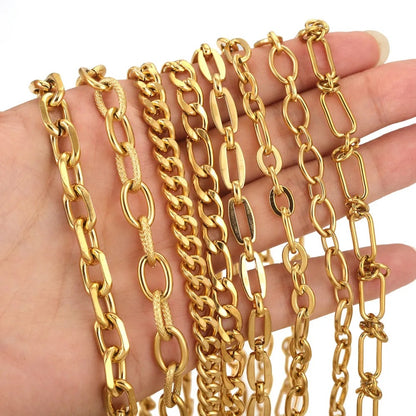 Edelstahl Kette Halskette DIY Handarbeit Schmuck Zubehör