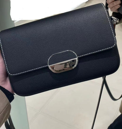 Bolso de hombro de piel de vaca para mujer