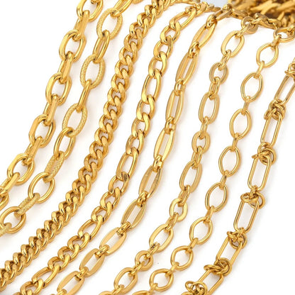 Edelstahl Kette Halskette DIY Handarbeit Schmuck Zubehör