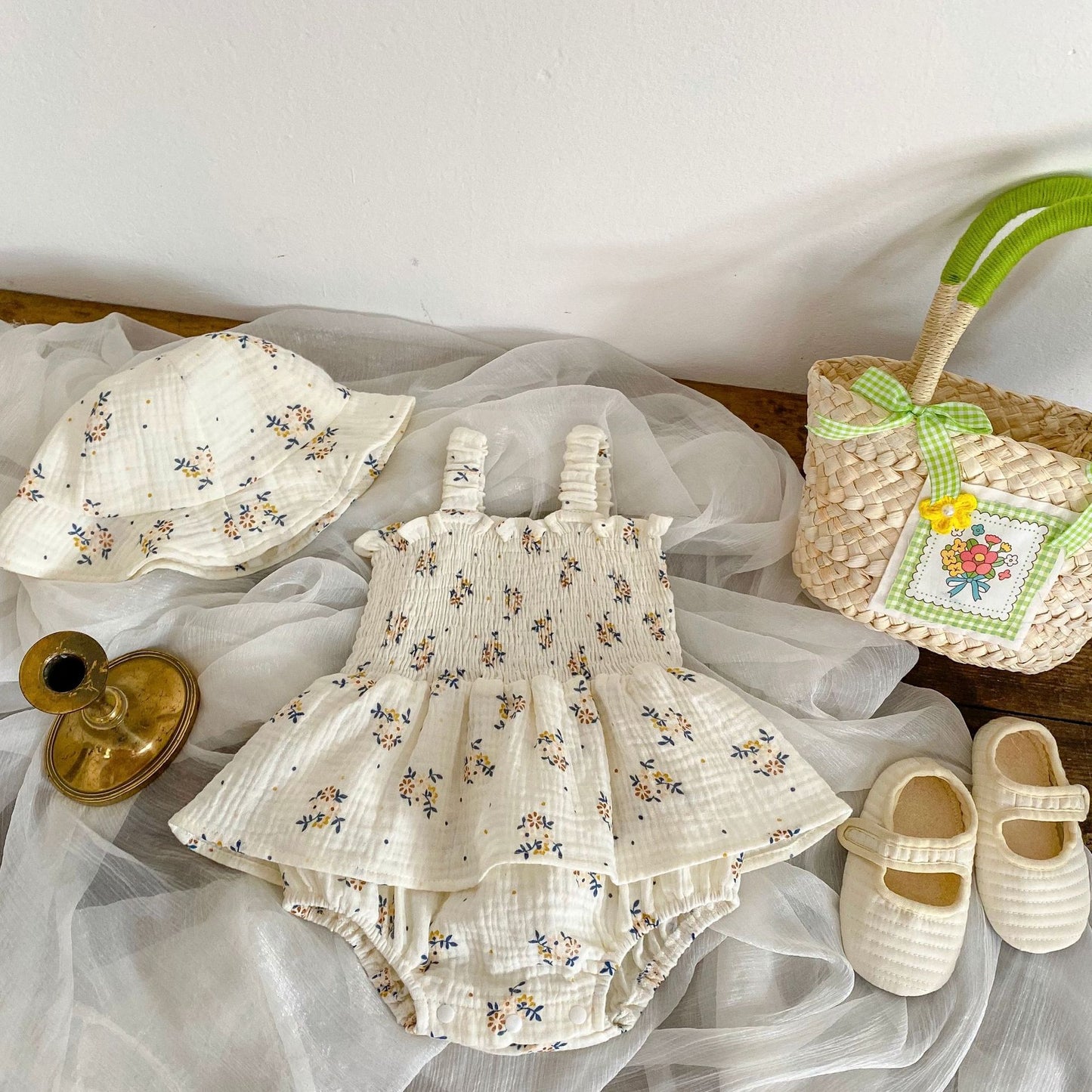 Baby Summer Clothes Sweet Floral Baby's Gown