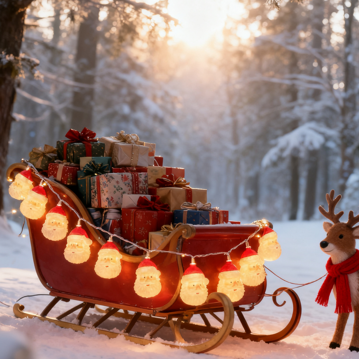Bearded Santa Claus Christmas Light LED String