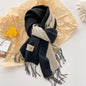 Double-sided Solid-color Scarf For Women
