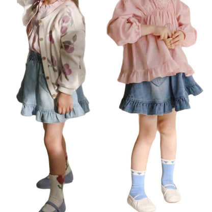 Cowboy skirt with heart-shaped pocket