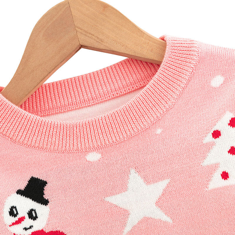Girl Baby Undercover Children's Christmas Cartoon Sweater