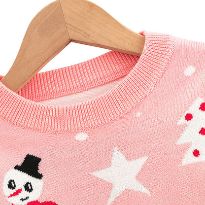 Girl Baby Undercover Children's Christmas Cartoon Sweater