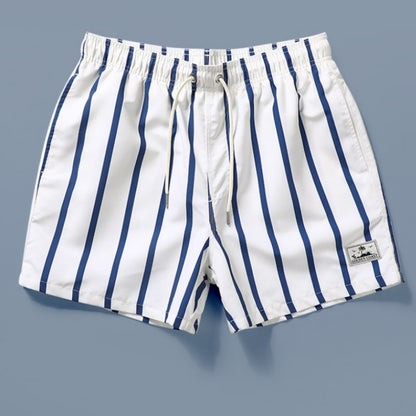 Pantalones de playa de hombre de doble capa de secado rápido y rayas