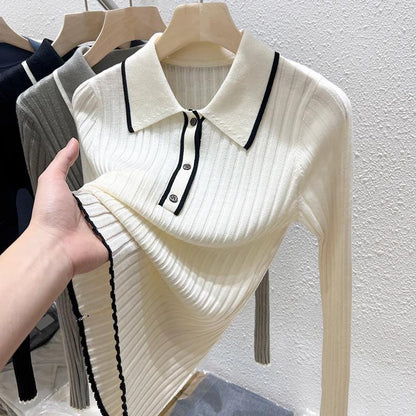 Classic Style Autumn Knitted Bottoming Shirt Slim Fit Sweater