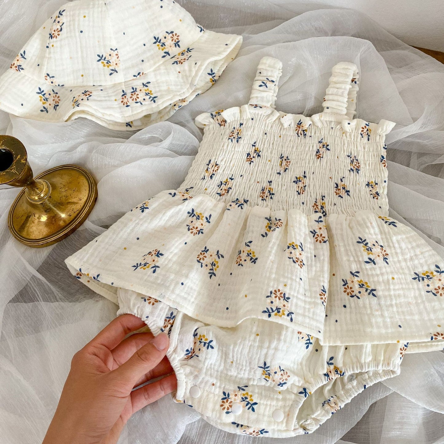 Baby Summer Clothes Sweet Floral Baby's Gown