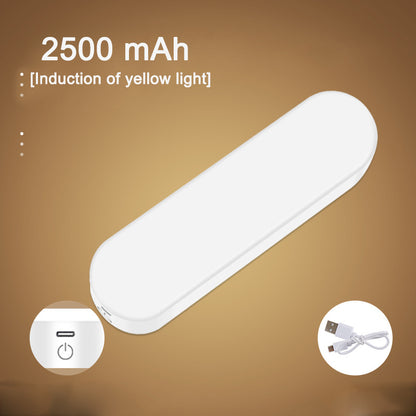 Human body sensing night light intelligent charging bedroom bedside voice control home wireless corridor cabinet night light