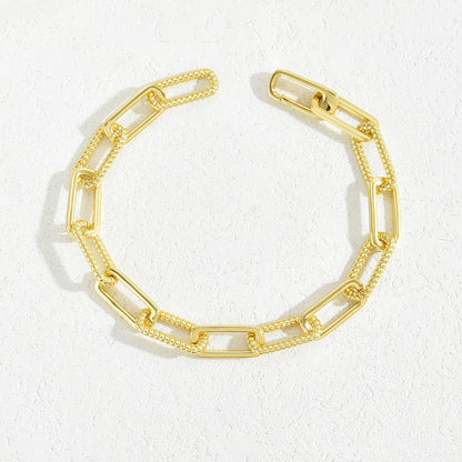 Pulsera de mujer en forma de U con cadena de herradura estilo Ins a juego