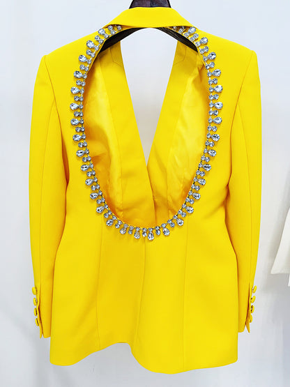 Blazer de largo medio personalizado de moda para mujer