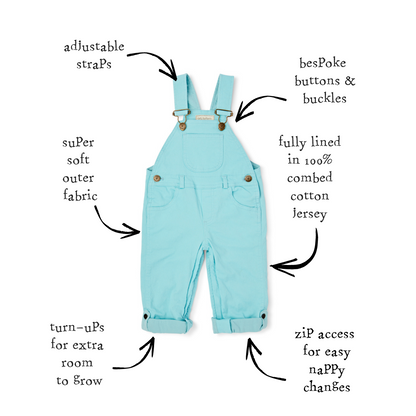 Mint Denim Dungarees
