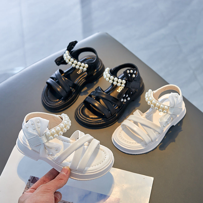 Fashion Personality Girls Soft Bottom Roman Sandals