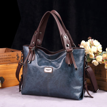 Retro Fashion Tote Casual Weiche Leder Schulter Crossbody Große Kapazität frauen Tasche