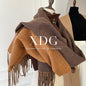 Double-sided Solid-color Scarf For Women