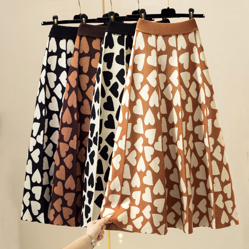 Mode Strickkleid Damen Herbst und Winter
