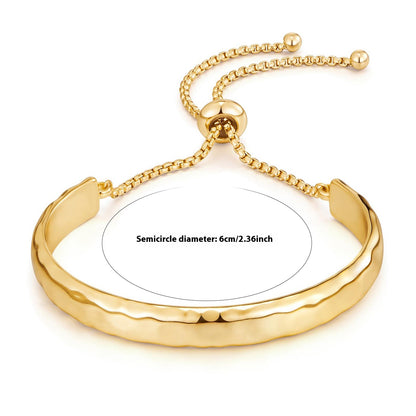 European And American Style Design Copper Plating 18K Real Gold Adjustable Bracelet Light