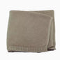 Cotton Knitted Baby Blanket with Embroidered Bear and Personalized Name, Soft Infant Car Seat Cover and Nap Blanket