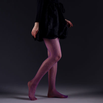 Women's White Diamond Socks Full Diamond Color