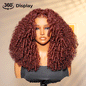 Chic Luxe Hair Big Spiral Curly Wig | Pre-Cut Lace | 100% Human Hair | 250% Density