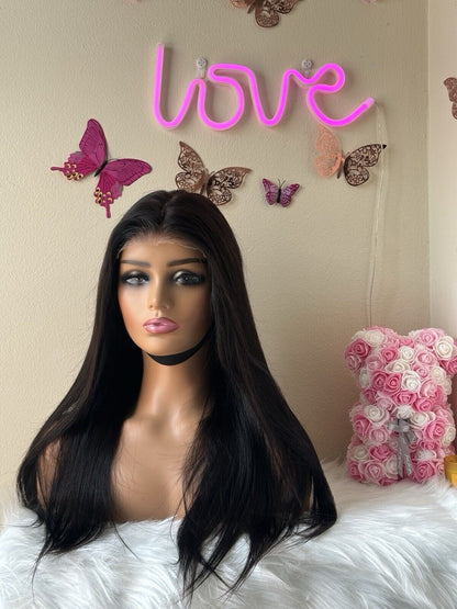 Chic Luxe Hair Ready To Wear Glueless Pre-Cut Lace Straight Wig | 100% Human Hair