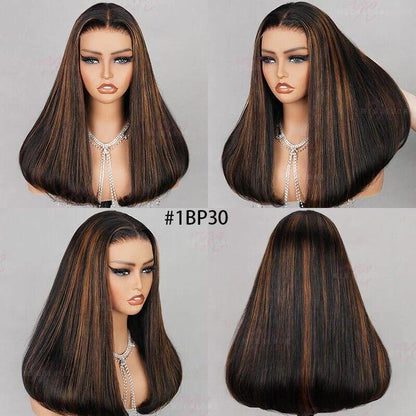Chic Luxe Hair Glueless Lace Front Straight Wear And Go Short Wig | 100% Human Hair