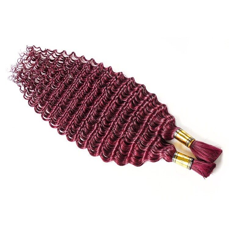 Chic Luxe Hair Deep Wave Human Hair Bulk | For Braiding | Boho Braids | 2 Bundle