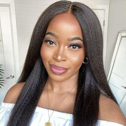Chic Luxe Hair Full Lace Front Glueless Kinky Straight Wig | Long/Short | 100% Human Hair