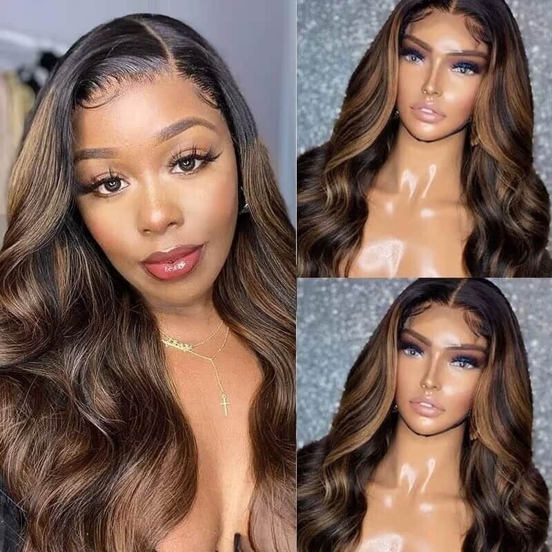 Human Hair Wigs Wig Glueless Wear and Go Women Pre-cut Lace Front Curly Long