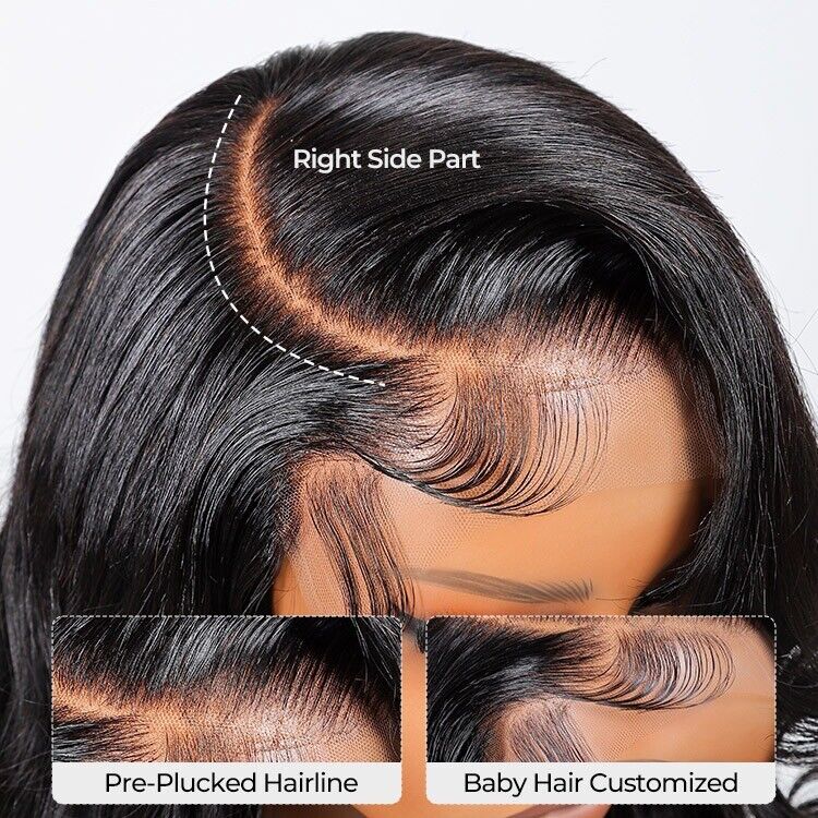 Chic Luxe Hair Blonde Bob With Dark Brown Roots Ombre Lace Closure Bob Wig | 100% Human Hair